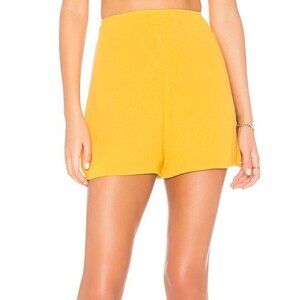 Rachel Pally x Revolve Yellow High Waist Lined Shorts in Sunflower Small